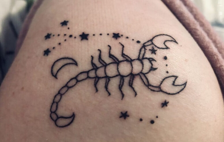 Tattoo bọ cạp và chòm sao