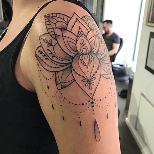 Mandala tattoo for women